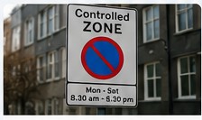 Illustrative controlled parking zone sign