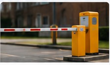 Illustrative private car park barrier